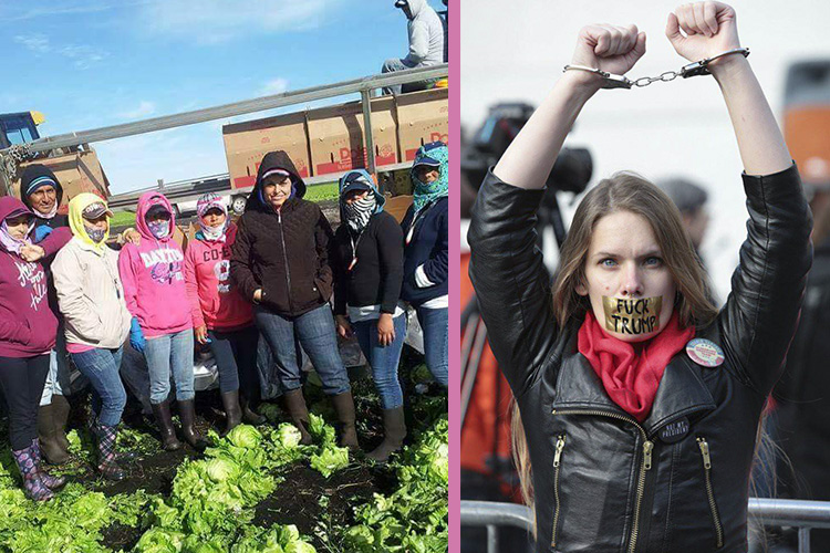 DESCE ACÁ... Huelga de mujeres y en busca del trabajo internacional migrante