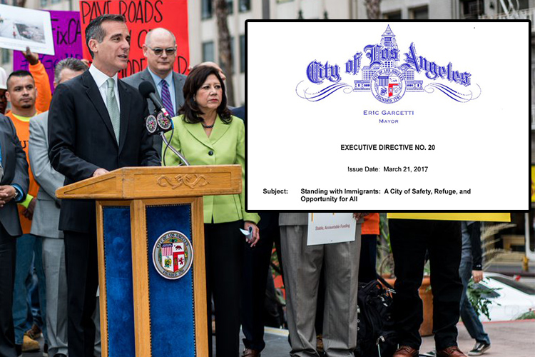 Alcalde de Los Angeles anuncia orden para proteger a inmigrantes