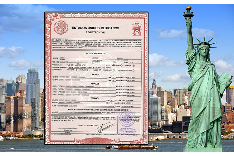 ¿Eres de la CDMX y vives en Nueva York? Este sábado podrás tramitar tu acta de nacimiento