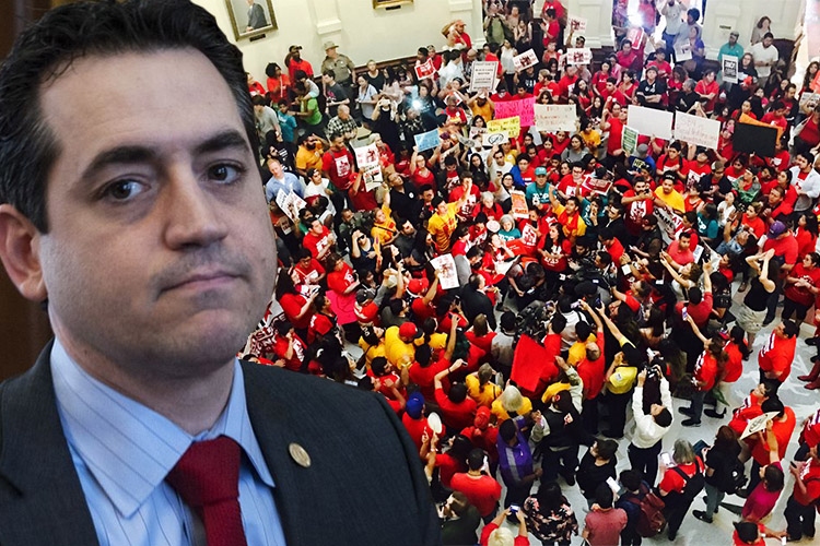 Legislador republicano llama a ICE para detener a indocumentados que protestaban contra la SB4 en Texas