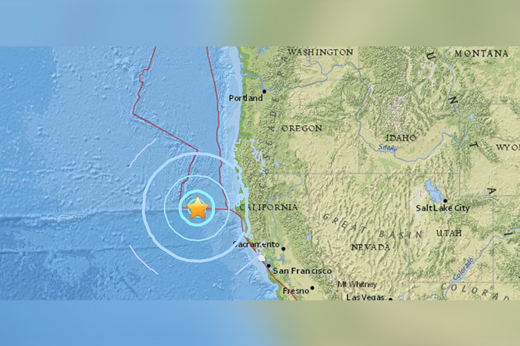 Sismo sacude la costa de California