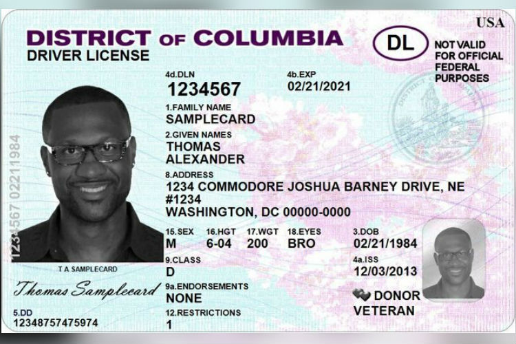 licencia de conducir washington dc