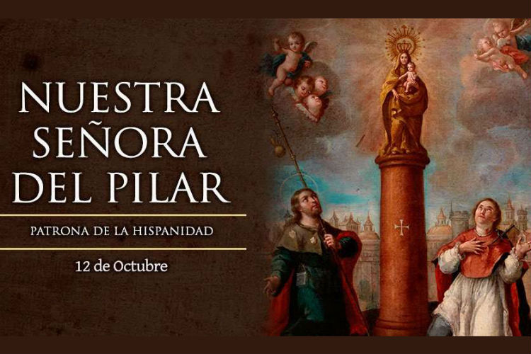 Cuenta la Tradición que el Apóstol Santiago viajó a España para predicar el Evangelio y que la Virgen María se le apareció en un pilar.