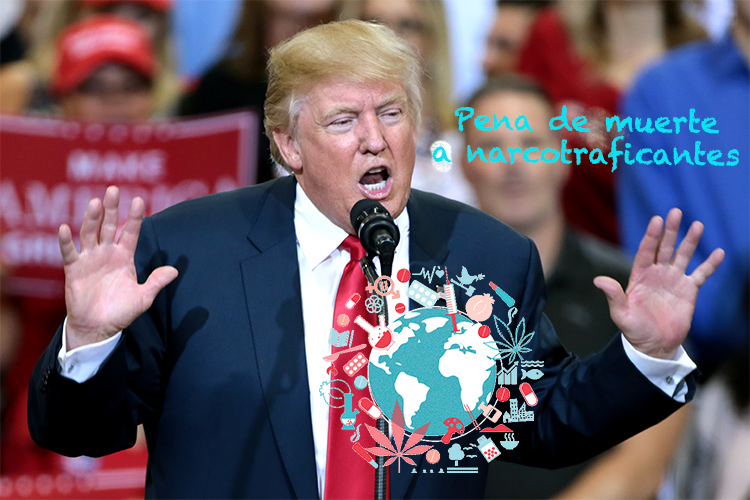 Este lunes el presidente Donald Trump anunció que pedirá la pena de muerte contra los narcotraficantes "realmente malos".