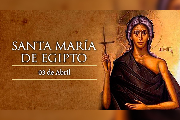 La historia de Santa María de Egipto es una hermosa tradición muy antigua cuenta que en el siglo V un santo sacerdote encontró a una mujer en penitencia en el desierto.