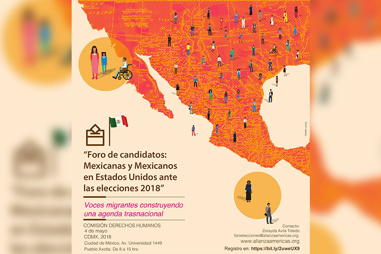 Organizaciones dedicadas a la defensa de los migrantes invitaron a los cinco candidatos que luchan por la presidencia a un diálogo público sobre sus propuestas ante el fenómeno migratorio.