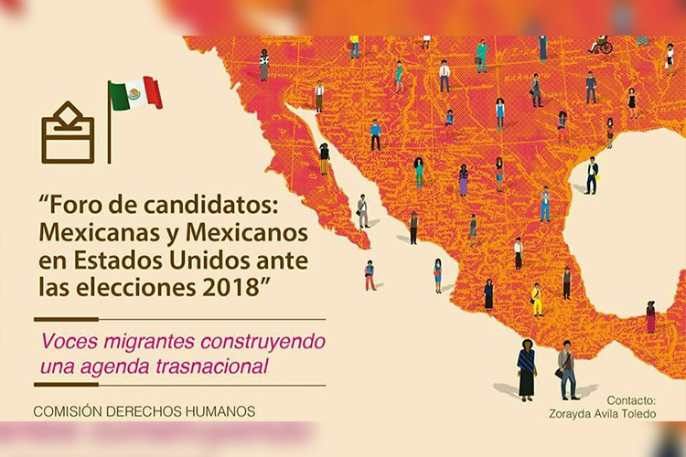 Por primera vez, en un evento sin presidentes, organizaciones migrantes construyeron un encuentro con los candidatos presidenciales y sus representantes para hablar sobre la política migratoria.