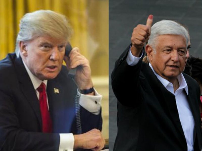 Andrés Manuel López Obrador sostuvo esta tarde una conversación telefónica de media hora con el mandatario estadounidense, Donald Trump