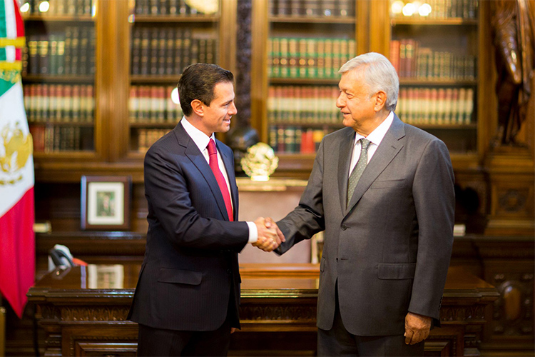 El presidente Enrique Peña Nieto y el presidente electo Andrés Manuel López Obrador sostuvieron una reunión para hablar sobre el proceso de transición