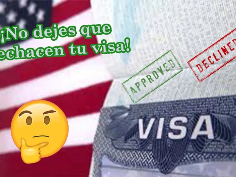 Existen diversos motivos por los pueden rechazarte una visa, estos son uno de los principales.