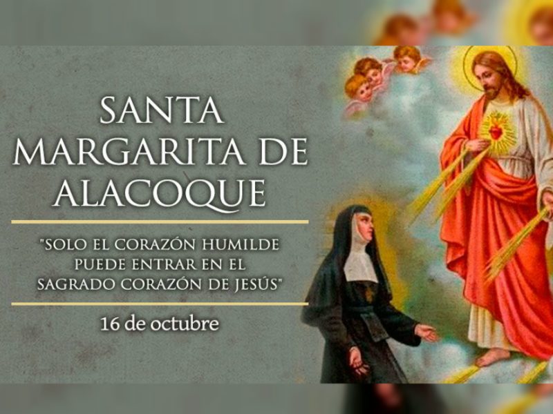 Santa Margarita María nació en Francia en 1647.