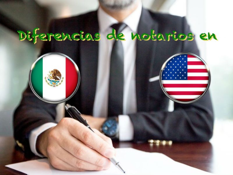 Existen enormes diferencias entre un notario de México y uno de EEUU, en un país uno es una figura reconocida en el otro se requieren 6 horas de estudio