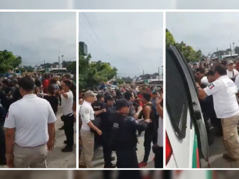 Policías Federales y del Instituto Nacional de Migración detuvieron a Irineo Mujica