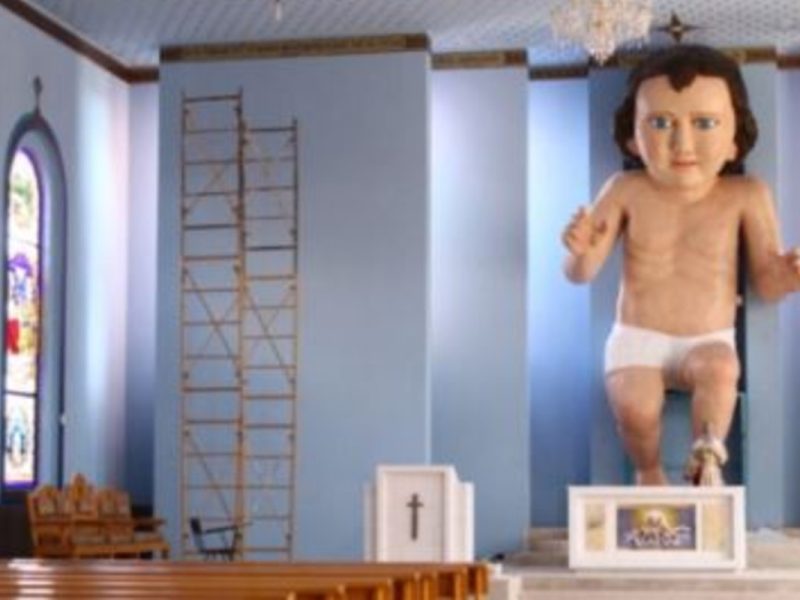 Este lunes se tiene prevista la consagración del Niño Dios gigante de Zóquite, quien ha sido objeto de polémica desde arribo al estado. 