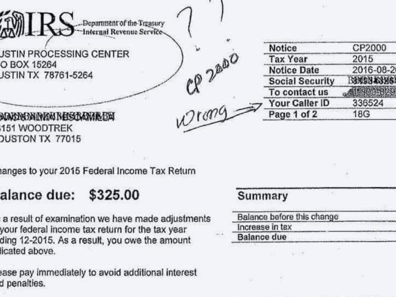 De acuerdo con algunos testimonios y denuncias mediante redes sociales, internautas expusieron la supuesta carta que el IRS les mandaba