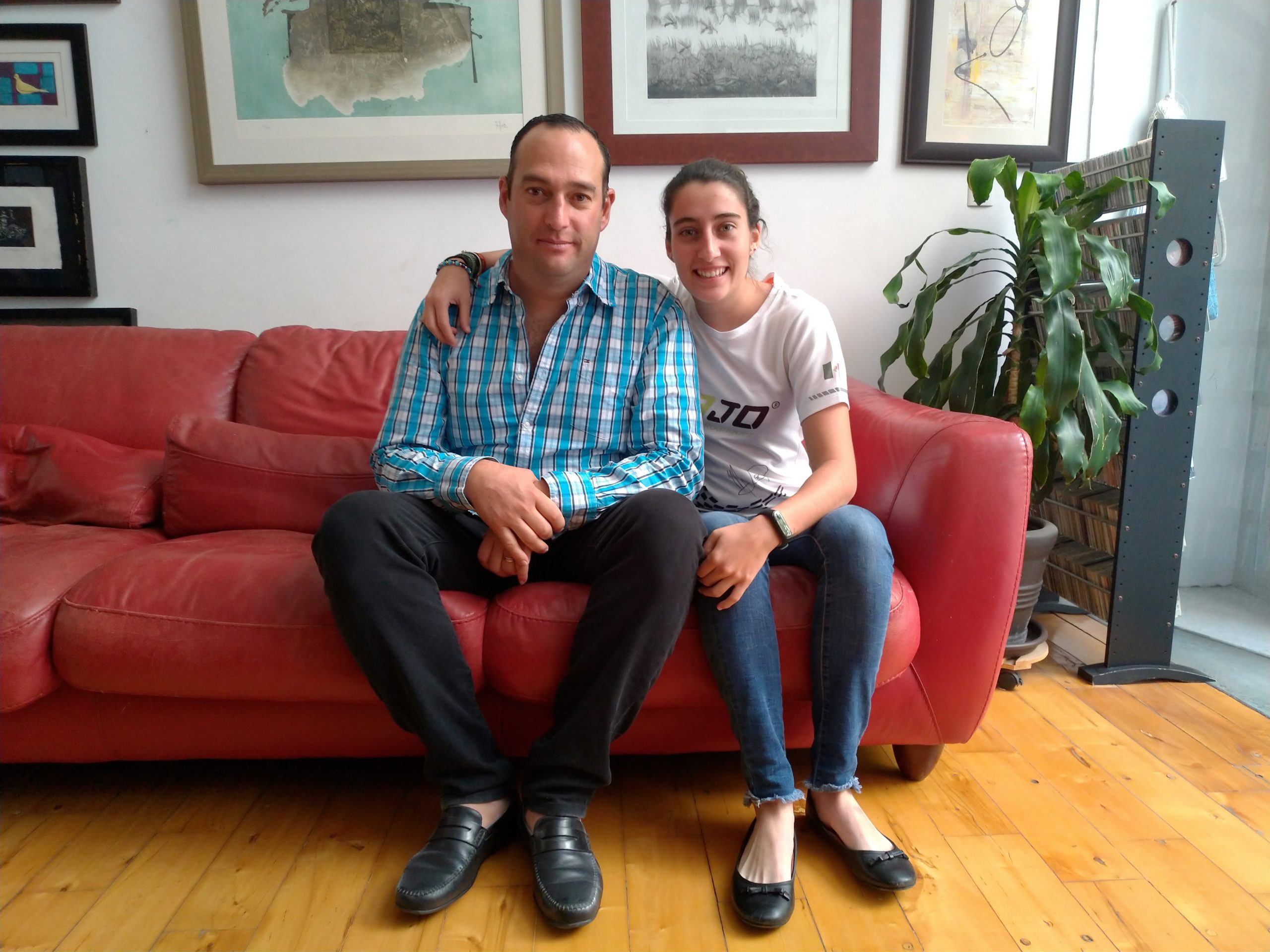 Majo Rodríguez y su papá. Foto: Yael Melgoza