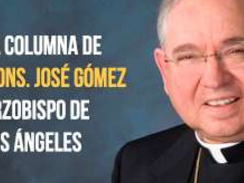 Columna de José Gómez, Arzobispo de Los Ángeles
