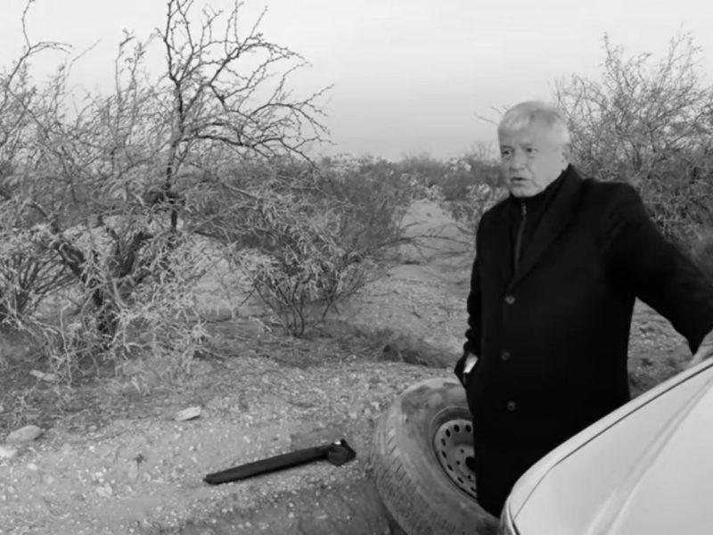 AMLO llanta ponchada enero 2020