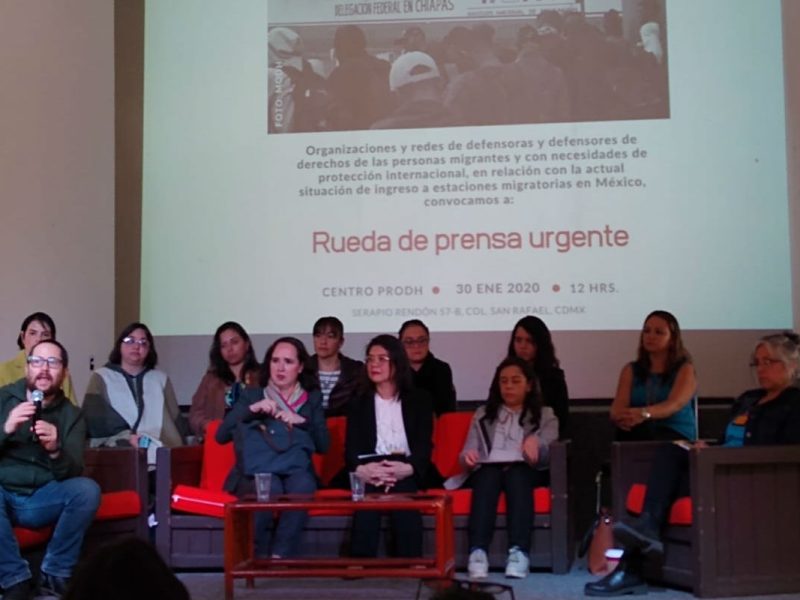 Organizaciones civiles protestan por las políticas represivas de la 4T contra los migrantes Alejandra Hernandez Conexion Migrante