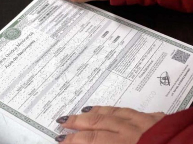 Zacatecas ya tiene actas de nacimiento en Sistema Braille