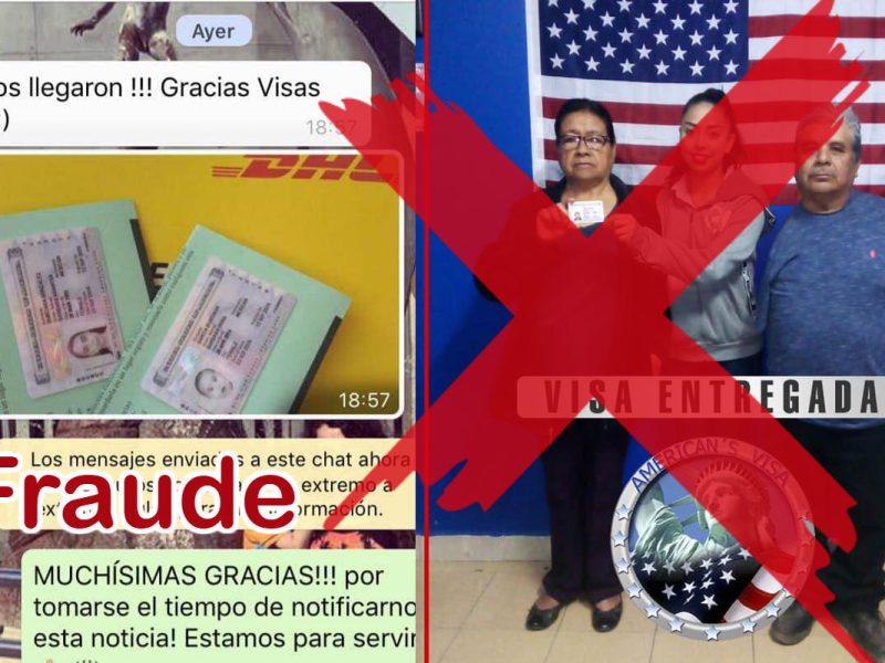 Te ofrecieron una visa 100 segura es un fraide