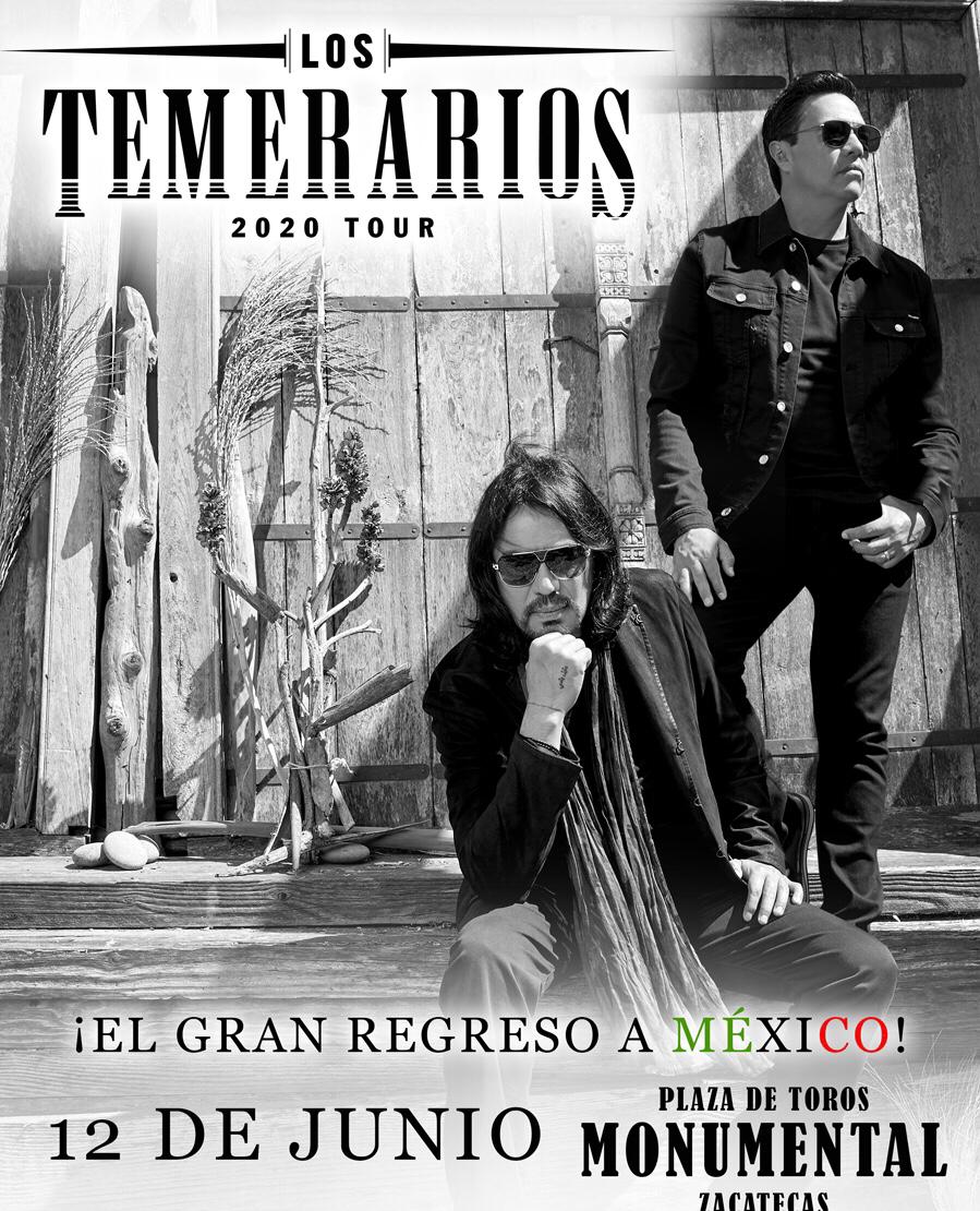 Cartel de los Temerarios para su gira 