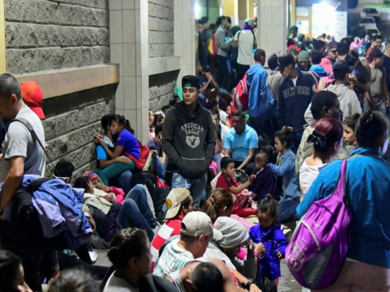 Carvana de migrantes en México