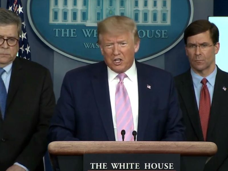 Trump discurso casa blanca 1 de abril