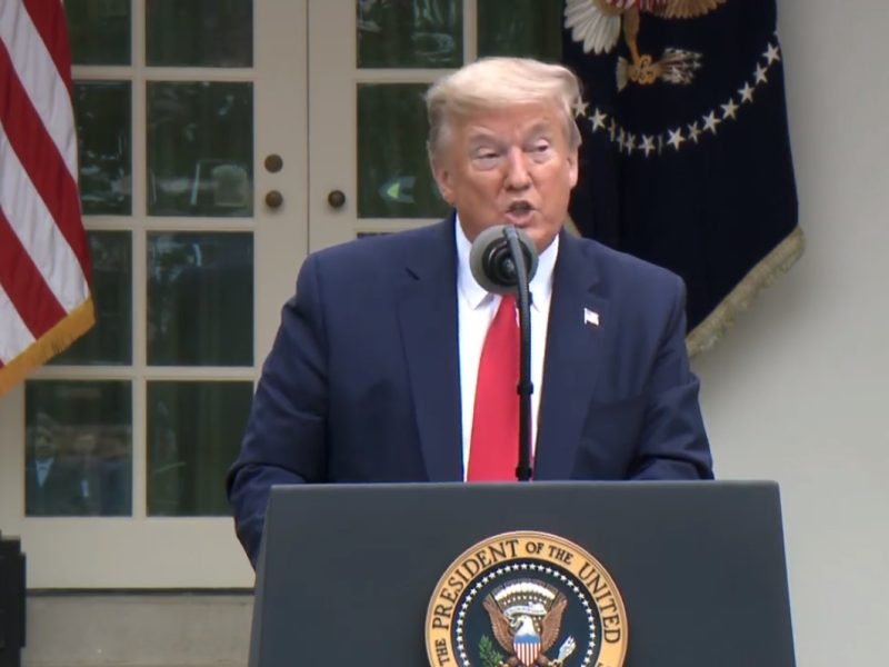 Donald Trump conferencia 14 de abril 2020