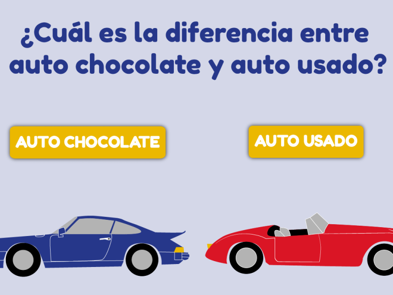 ¿Cuál es la diferencia entre auto chocolate y auto usado? portada