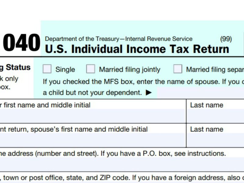 1040 Income Tax return reembolso de impuestos taxes