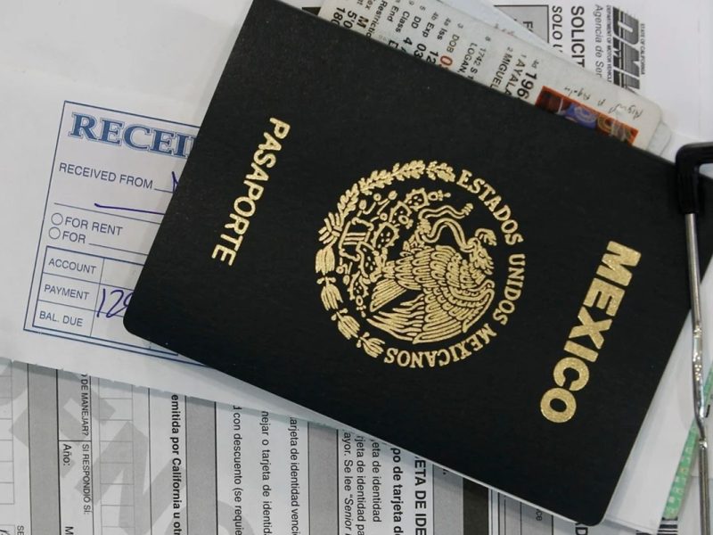 Pasaporte mexicano.