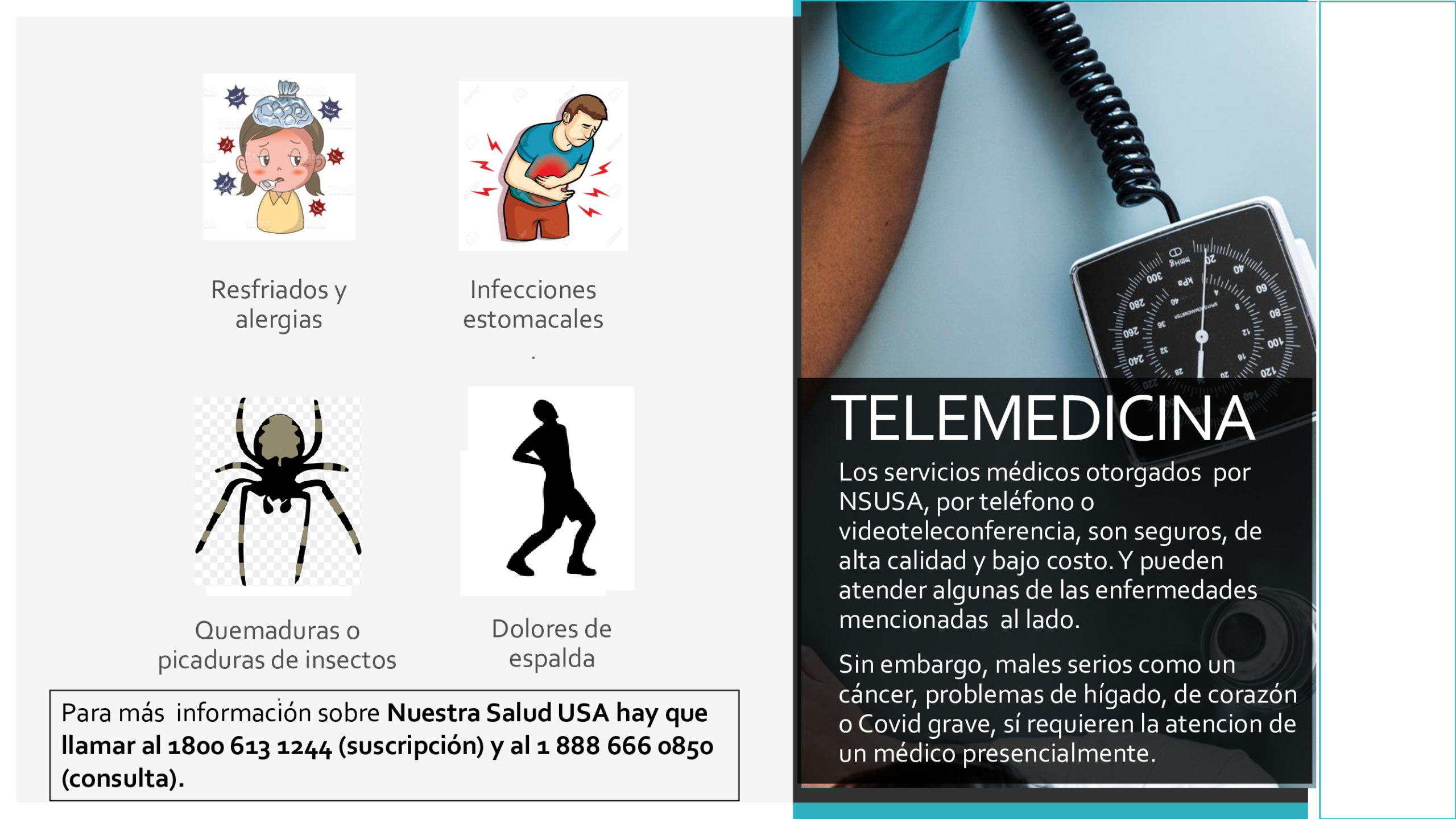 ¿Qué enfermedades se pueden tratar con Nuestra Salud USA?