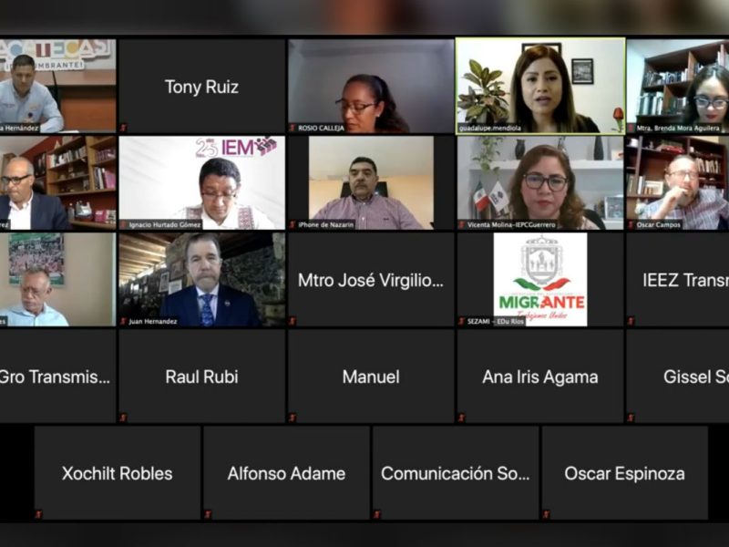 Reunión voto electrónico Zacatecas Guerrero Michoacán y Guanajuato