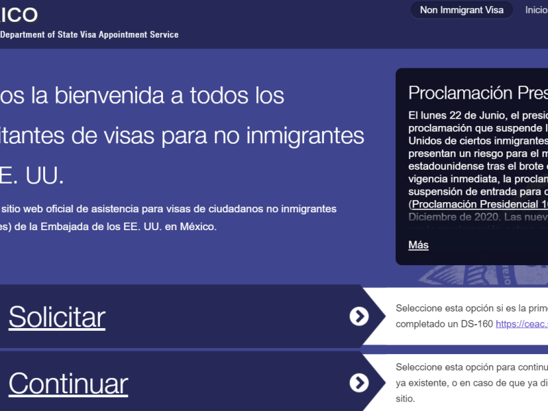La Embajada es el único lugar donde puedes tramitar tu visa para EEUU.