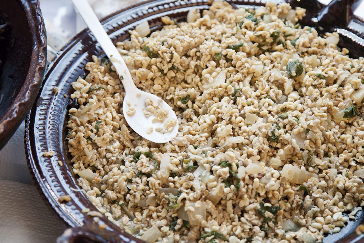 Los escamoles son larvas de hormiga. Foto: Tips para tu viaje.