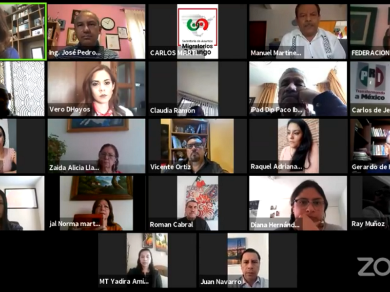 El foro sobre el voto mexicano en el extranjero se llevó a cabo por vía remota.