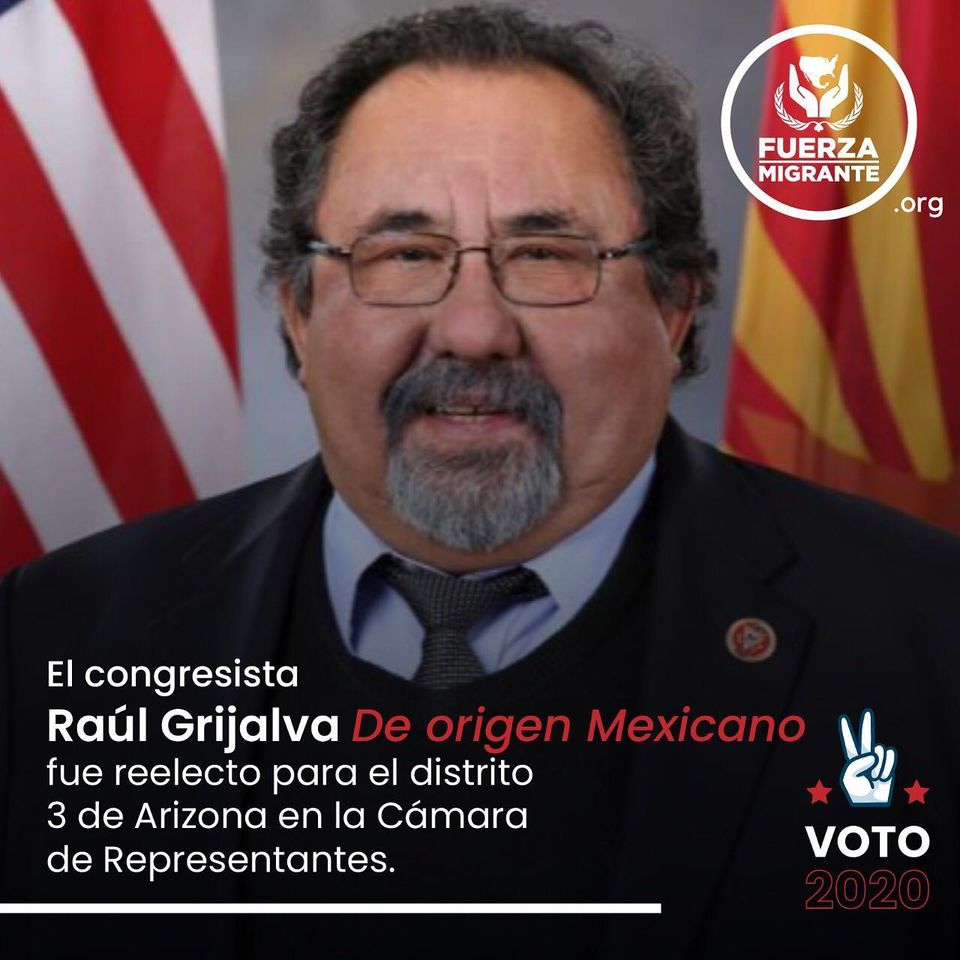 Raúl Grijalva. | Foto: Fuerza Migrante.