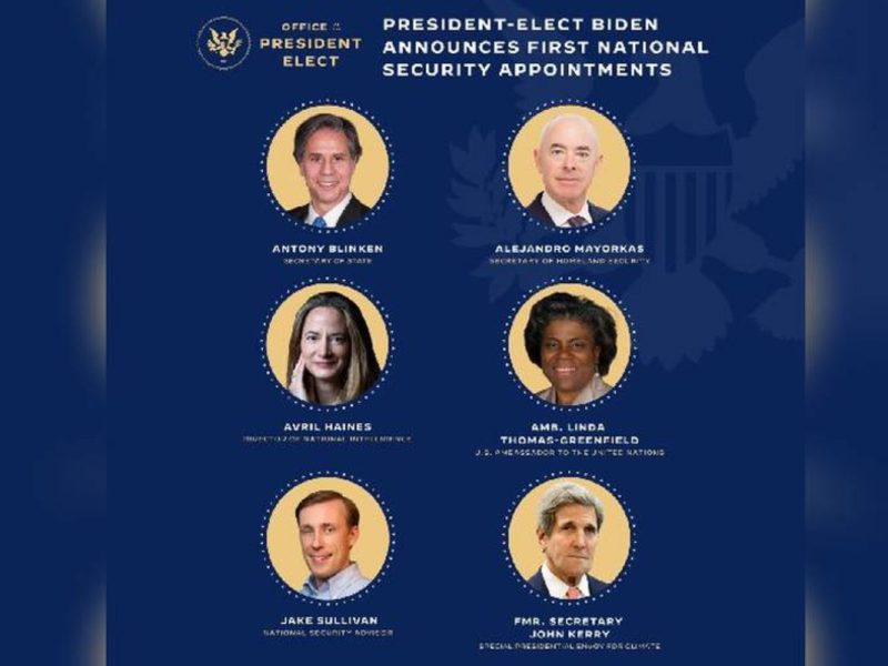 ¿Quiénes son los miembros del gabinete de Joe Biden?