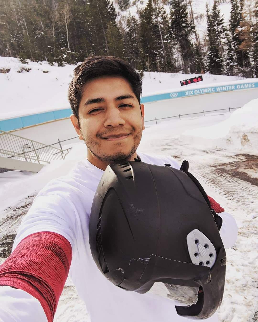 Deyvid en la pista de entrenamiento. | Foto: Cortesía.