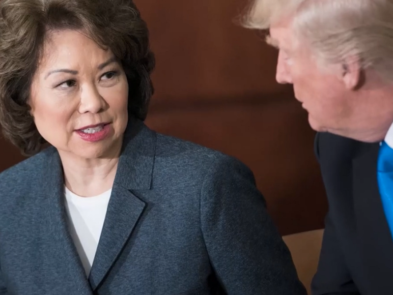 Elaine Chao, Secretaria de Transporte de la administración Trump.