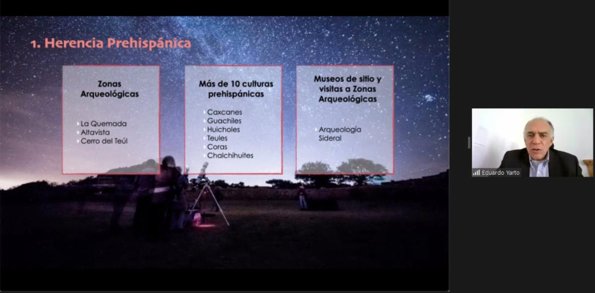 Secretario de Turismo de Zacatecas durante la presentación del programa. | Foto: Cortesía.