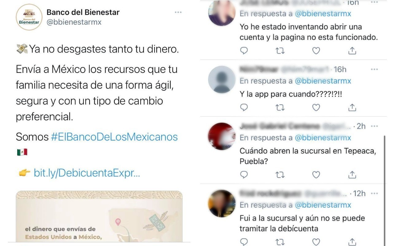 Quejas contra el Banco del Bienestar.