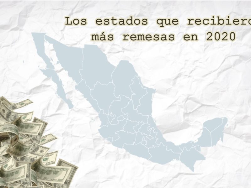 Estos son los estados que recibieron más remesas en 2020