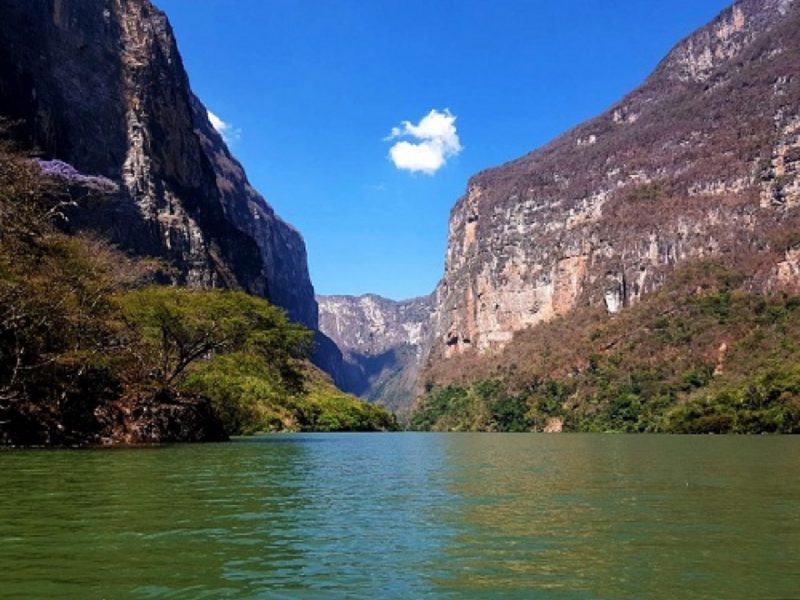Río Grijalva, en la frontera entre México y Guatemala.