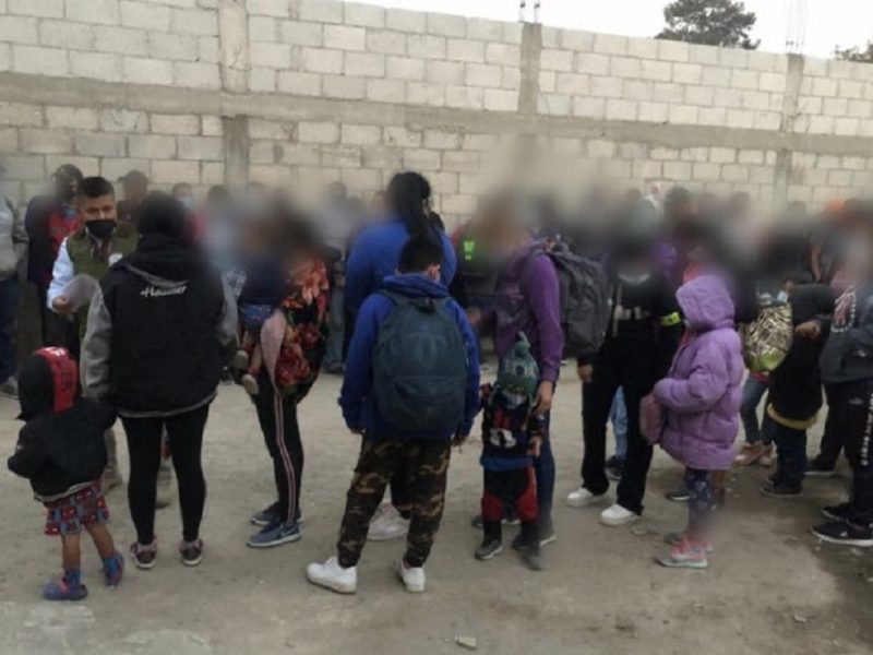 Migrantes indocumentados localizados en un hogar de Tlaxcala, México.