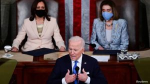 Joe Biden explicó los avances durante sus primeros 100 días de gobierno, y recordó al Congreso y al pueblo estadounidense que es sólo el principio de un largo camino por recorrer.