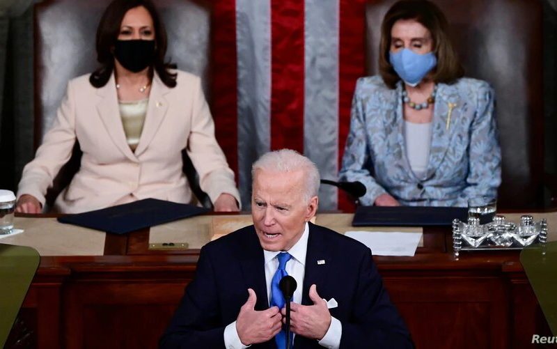 Joe Biden explicó los avances durante sus primeros 100 días de gobierno, y recordó al Congreso y al pueblo estadounidense que es sólo el principio de un largo camino por recorrer.
