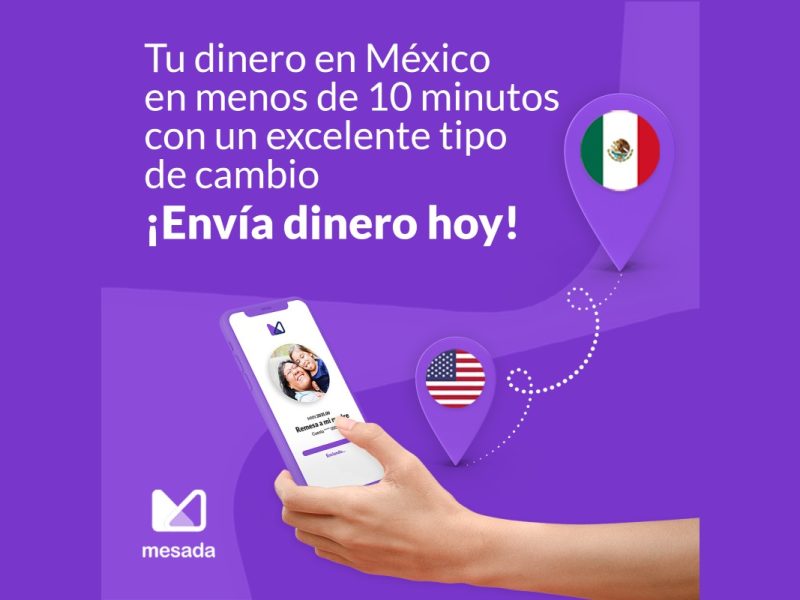 Al usar Mesada, tu familia en México recibirá el dinero en menos de 10 minutos