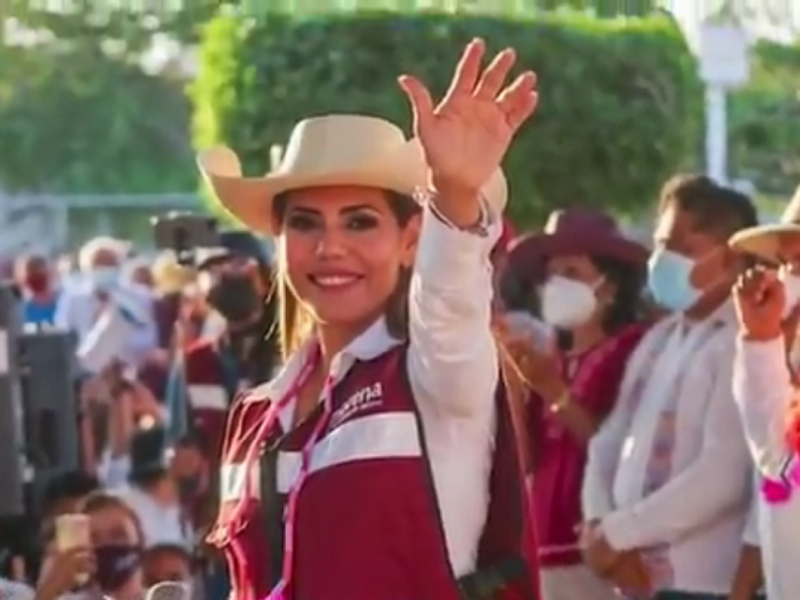 Evelyn Salgado, virtual ganadora de las elecciones en Guerrero este 2021.